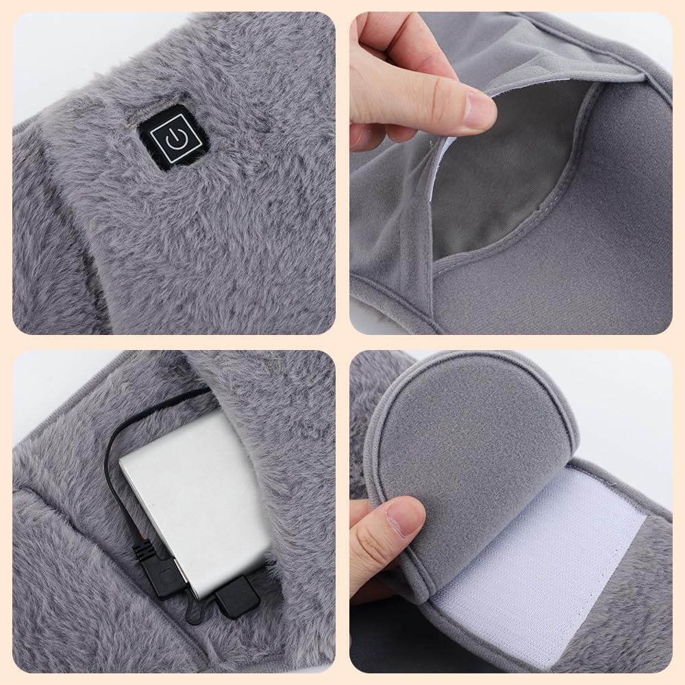 Ceinture Chauffante USB – Soulagement Crampes Menstruelles, Douleurs Lombaires & Musculaires – 3 Niveaux de Chaleur